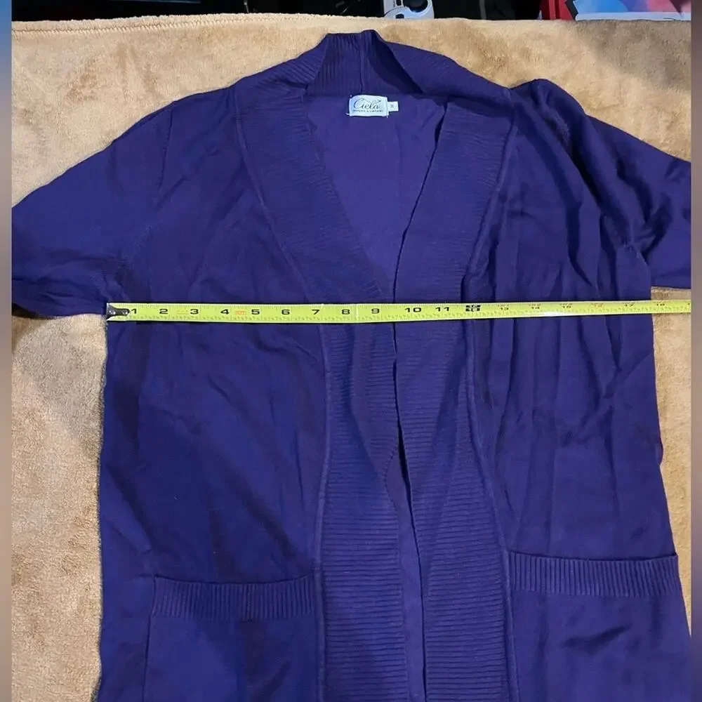 Cielo Cardigan with pockets Purple Women’s Size Medium Beautiful color
